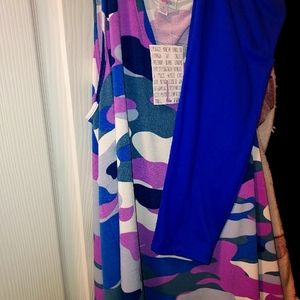 Lularoe outfit NWTS Kristina  large tc leggings